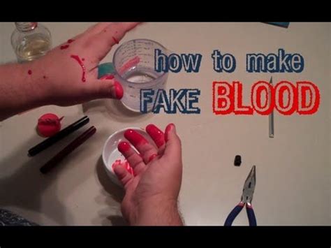 does fake blood made with food coloring stain clothes - how to make blood without staining.